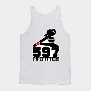 Bibox, Plus, Pipefitters, 597, Mens, Graphic, Vintage, Best, Trendy, Womens, Retro, Top Tank Top